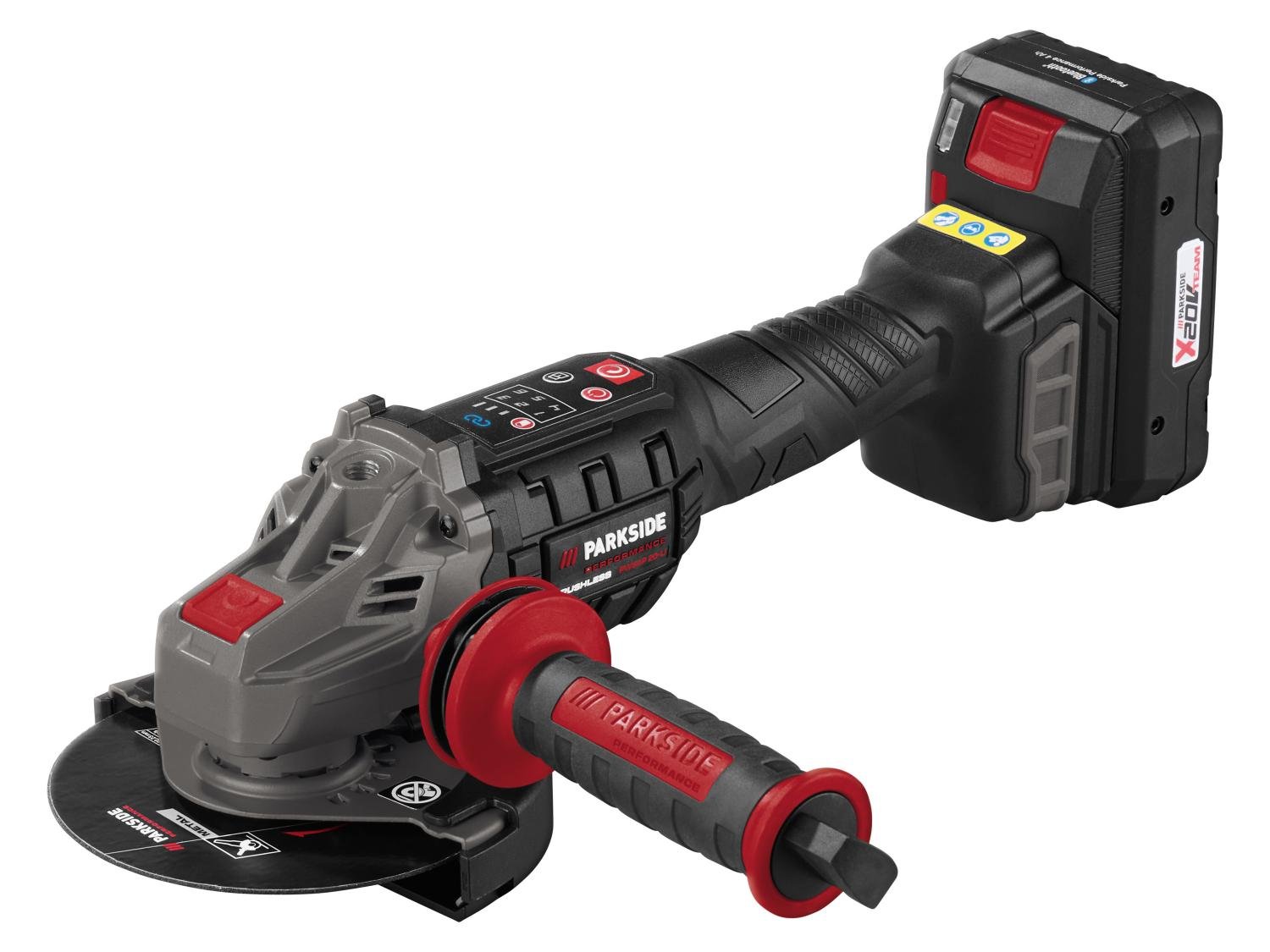 Set meuleuse d’angle sans fil PWSAP 20-Li F6 + batterie + chargeur, 20 V